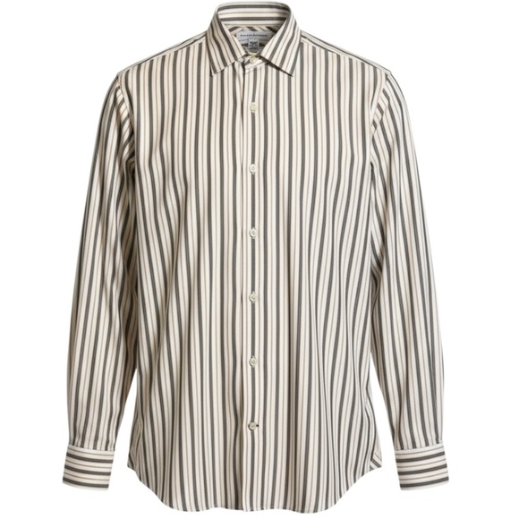 Banana Republic Men’s Fitted Dress Shirt Size M 15-15.5 Woven in Italy - Picture 1 of 12